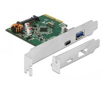DeLOCK 90299 scheda di interfaccia e adattatore Interno USB 3.2 Gen 1 3.1 Gen 1 (Delock PCIe x4 / 1x USB Type-C USB3.2 Gen2 1x USB Type-A USB3.2 Gen2) - Nouvo