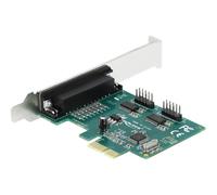 Delock 90413 PCIe Parallelo RS-232 PCIe 1.1 RS-232 0,0004608 Gbit/s Adattatore