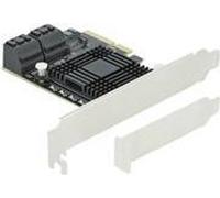 DELOCK 90498 - PCIe x4 > 5 SATA, basso profilo