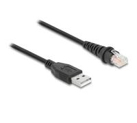 Delock 90611 Cavo USB USB 2.0 Spina USB-A, RJ50 2.00 m Nero Schermatura a fogli