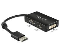 DELOCK 62656 - Adattatore DisplayPort, da DP a VGA/HDMI/DVI