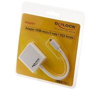 DELOCK 65347 - Cavo adattatore HDMI, micro HDMI D maschio a VGA femmina