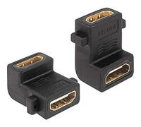 DELOCK ADAPTADOR HDMI A FEMALE FEMALE WITH SCREW HOLE 90F ANGLED