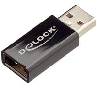 DELOCK ADAPTADOR USB 2.0 Tipo A Macho A Tipo A HEMBRA BLOQUEADOR DE DATOS