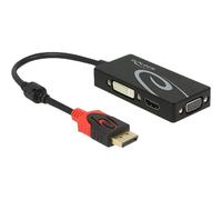 DELOCK 62902 - Adattatore DisplayPort, connettore DP su VGA/HDMI/DVI-D.