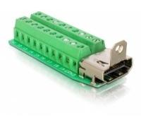 Delock Adapter HDMI female > Terminal Block 20pin 20pin Adattatore 65168
