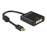Delock Adapter mini DisplayPort 1.2 Stecker> DVI Buchse 4K Aktiv black 62603