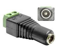 DELOCK Adapter Terminalblock 2Pin -> DC 2,1 x 5,5m NUOVO