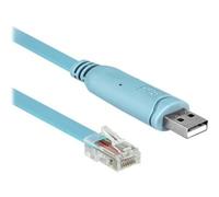 DELOCK 64185 - Cavo console RS-232, spina USB 2.0 tipo-A > spina RJ45, 2 m, blu