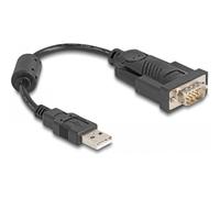 DeLOCK Adattatore USB 2.0 Tipo-A a 1 x serie RS-232 DB9 Pin maschio con ferrite 0,25 m FTDI FT232RL Marca