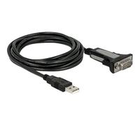 Delock Adapter USB 2.0 Typ-A zu 1 x Seriell RS-232 DB9 3 Adattatore 65962
