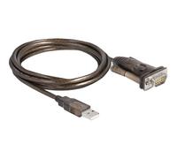 Delock Adapter USB 2.0 Typ-A zu 1x Seriell RS-232 D-Sub Adattatore 62646