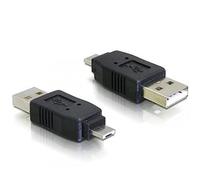 DeLOCK Adapter USB micro-A male to USB2.0 A-male USB 2.0 A Nero