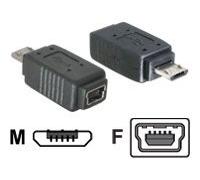 Delock Adapter USB micro-B male to mini USB 5-pin USB micro-B mini USB 65063