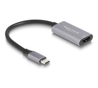 DeLOCK 60020 cavo HDMI 0,15 m HDMI tipo A (Standard) USB tipo-C Nero, Grigio