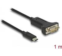 Delock Adapter USB Type-C zu 1 x Seriell RS-232 D-Sub 9 Pin Stecker 1 m NEW