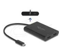 Delock Adapter USB Type-C zu 2 x HDMI 4K 60 Hz con DisplayLink 64309