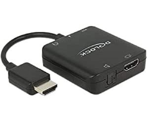 Delock Adapterkabel HDMI-A Stecker > HDMI + Audio Extractor 4K, Delock Adap (4K)