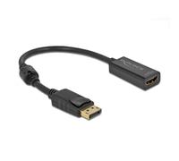 Delock Adaptor DisplayPort 1.2 Male to HDMI Female 4K Passive Black