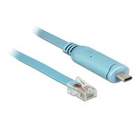 DeLock Adaptor USB 2.0 Type C Male to 1x Serial RS-232 RJ45 Male 3.0 m Blue