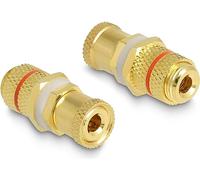 Delock Adattatore audio morsetto a morsetto da incasso, anello colore rosso