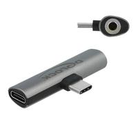 Delock Adattatore audio USB Type-C per Jack femmina Stereo e USB 64186