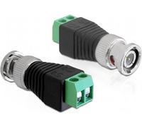 Delock Adattatore BNC maschio Morsettiera a 2 pin NEW