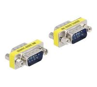 DeLOCK D-Sub da 9 pin Gender Changer da maschio a maschio dadi 2 pezzi (Delock - gender-changer omformer - D) NEW