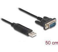 Delock Adattatore da USB 2.0 a RS-232 seriale con connettore seriale compatto con alloggiamento FTDI da 50 cm NEW