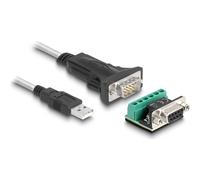 Delock Adattatore da USB 2.0 Tipo-A per 1 x seriale RS-422/485 maschio 63465