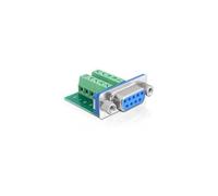 Delock Adattatore DB9 pin Femmina Terminal Block 10 pin