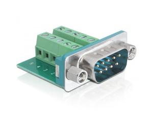 Delock Adattatore DB9 pin Maschio Terminal Block 10 pin