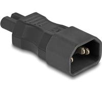 DeLOCK Adattatore di alimentazione IEC 60320 - da C14 a C7, maschio / femmina, 2,5 A, diritto (Delock - str?mforsyningsadapter NEW