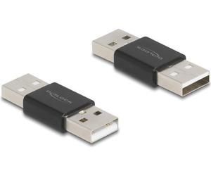 DeLOCK Adattatore Gender Changer USB 2.0 Tipo-A da maschio a maschio in metallo (Delock - USB-adapter - USB 2.0 A til U) NEW