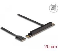 Delock Adattatore M.2 Key A E a PCIe x16 NVMe angolato con cavo da 20 cm