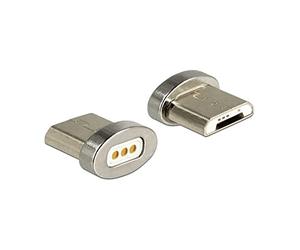 Delock Adattatore Magnetico USB Tipo Micro B Maschio