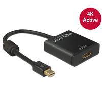Delock Adattatore mini DisplayPort 12 maschio HDMI femmina 4K nero attivo NEW