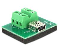 Delock Adattatore Mini USB Femmina Terminal Block 6 pin