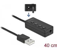 Delock Adattatore per cuffie e microfono USB con presa jack da 2 x 3,5 mm per Win e Mac NEW