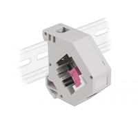 Delock Adattatore per guida a guida con presa Keystone SC Simplex a femmina, viola