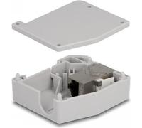 DELOCK 86959 - Adattatore per guida DIN con modulo Keystone RJ45 femmina Cat.6A
