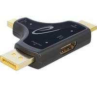 Delock Adattatore per monitor 3in1 con ingresso HDMI/DP/mini DP all'uscita HDMI NEW