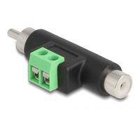 DeLOCK Adattatore RCA Maschio e RCA Femmina a Morsettiera Marca