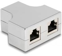 DeLOCK Adattatore RJ45 splitter/T 1 x RJ45 femmina a 2 x RJ45 femmina Cat.5e STP