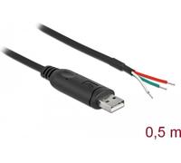 Delock - Adattatore seriale - USB 2.0 - RS-232 x 1 - Nero (63497) NEW