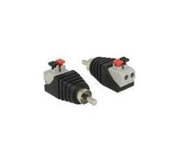 Delock Adattatore spina RCA morsettiera con pulsanti a 2 pin