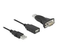 Delock Adattatore USB 2.0 tipo A a 1 connettore seriale RS-232 D-Sub 9 pin