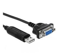 DeLock Adattatore USB 2.0 Tipo A 66281 - 1 x seriale RS-232 DB9, Nero, 1,8 m, 921,6 kbps