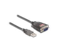DeLOCK Adattatore USB 2.0 Tipo-A a 1 x Serial RS-232 D-Sub 9 Pin Maschio con Dadi con 3 x LED 0,2 m Marca