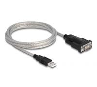 Delock Adattatore USB 2.0 tipo A a 1 x seriale RS-232 D-Sub 9 + adattatore D-Sub 25